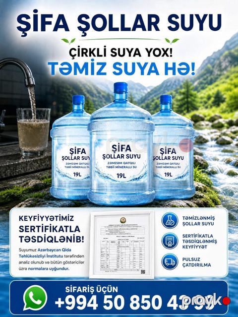 Şifa Şollar Suyu – təmiz, təbii mineral sudur. Zəm-zəm qatqılı, 19 — Masazır