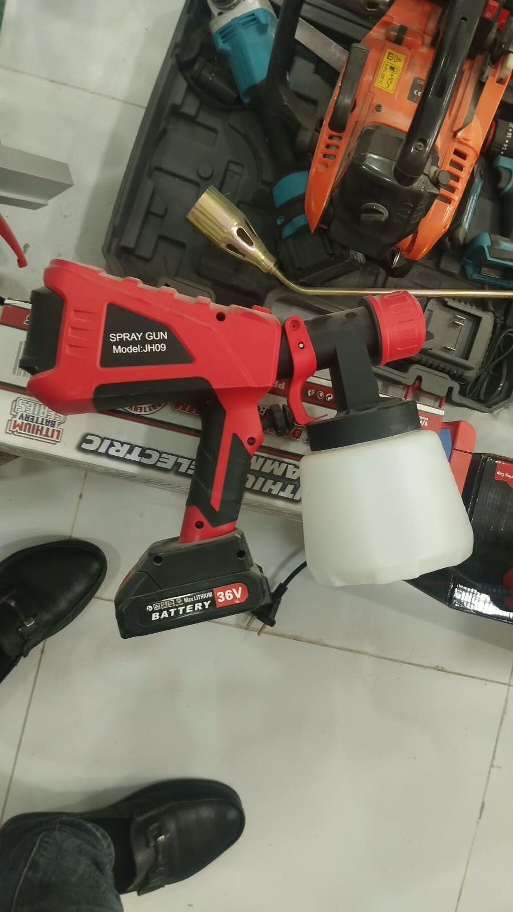 Akkumulyatorlu boya püskürtmə tabancası – Model: JH09 - Tip: Dəstlə — Alətlər, Digah (2)