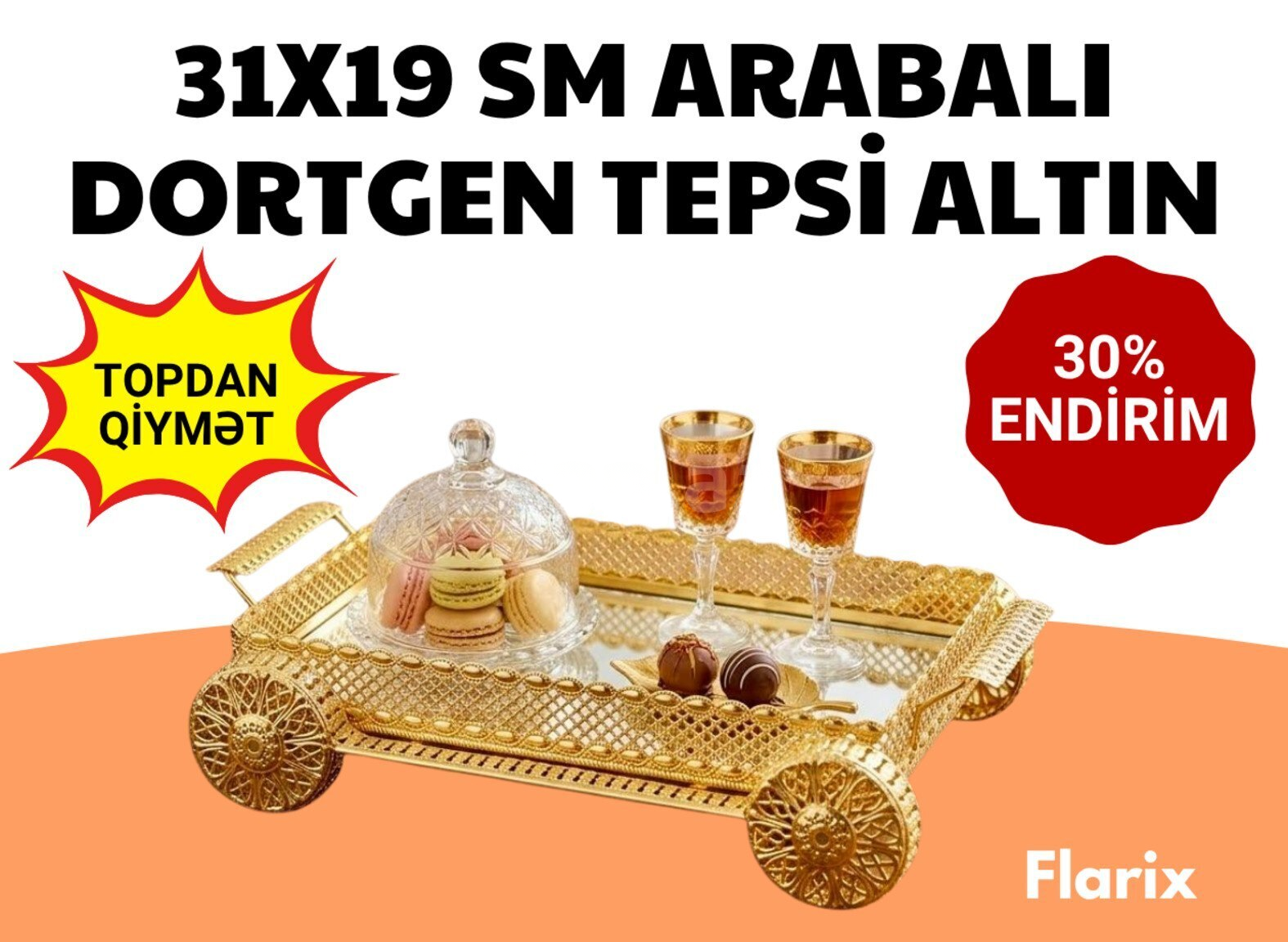Düzbucaqlı sini, Qızılı rəng