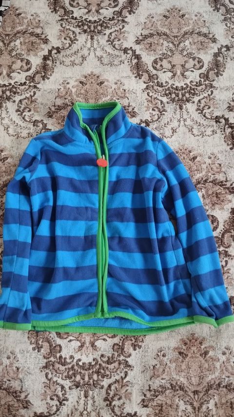 Uşaq fleece jaketi kids by Tchibo, 7-8 yaş, mavi-yaşıl — Digah