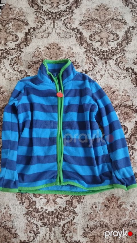 Uşaq fleece jaketi kids by Tchibo, 7-8 yaş, mavi-yaşıl