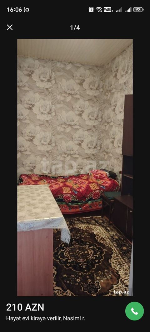 Nəsimi rayonunda həyət evi kirayə Nesimde Azerbaycan universitede — Bakı