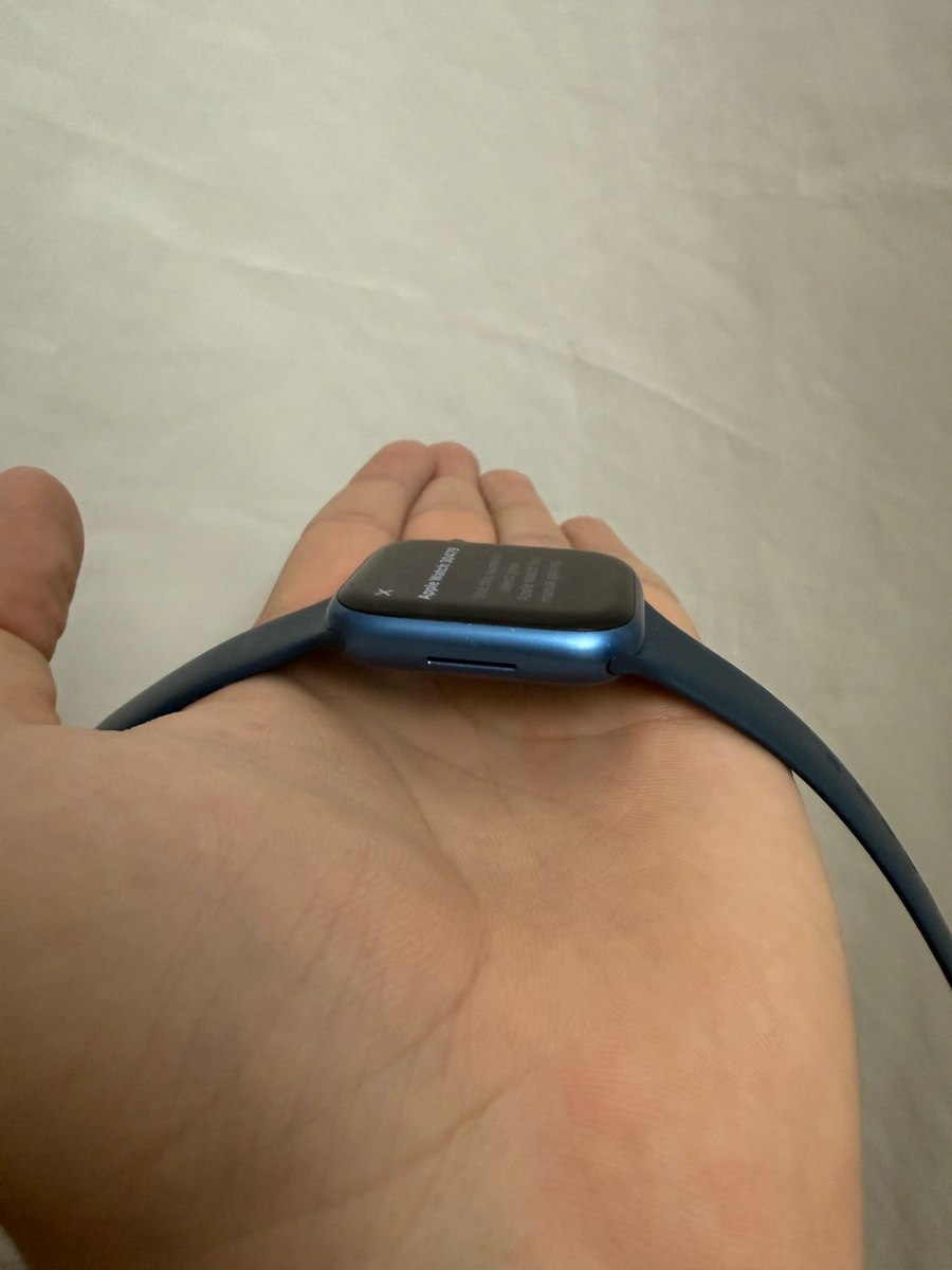 Apple Watch Series 7 Aluminum Blue 45mm — Elektronika, Bakı (4)