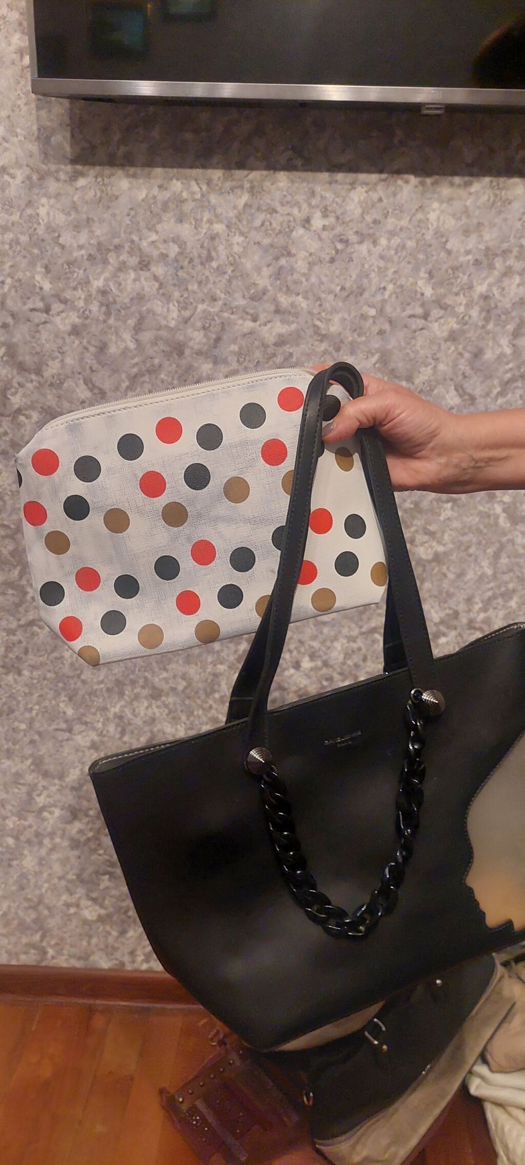 Qadınlar üçün çanta dəsti - Stil: şık qara tote çanta + — Çantalar, Bakı (2)