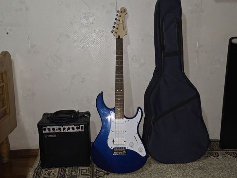Yamaha elektrik gitara seti Qiymət dəst şəklində gitara, çantası — Bakı