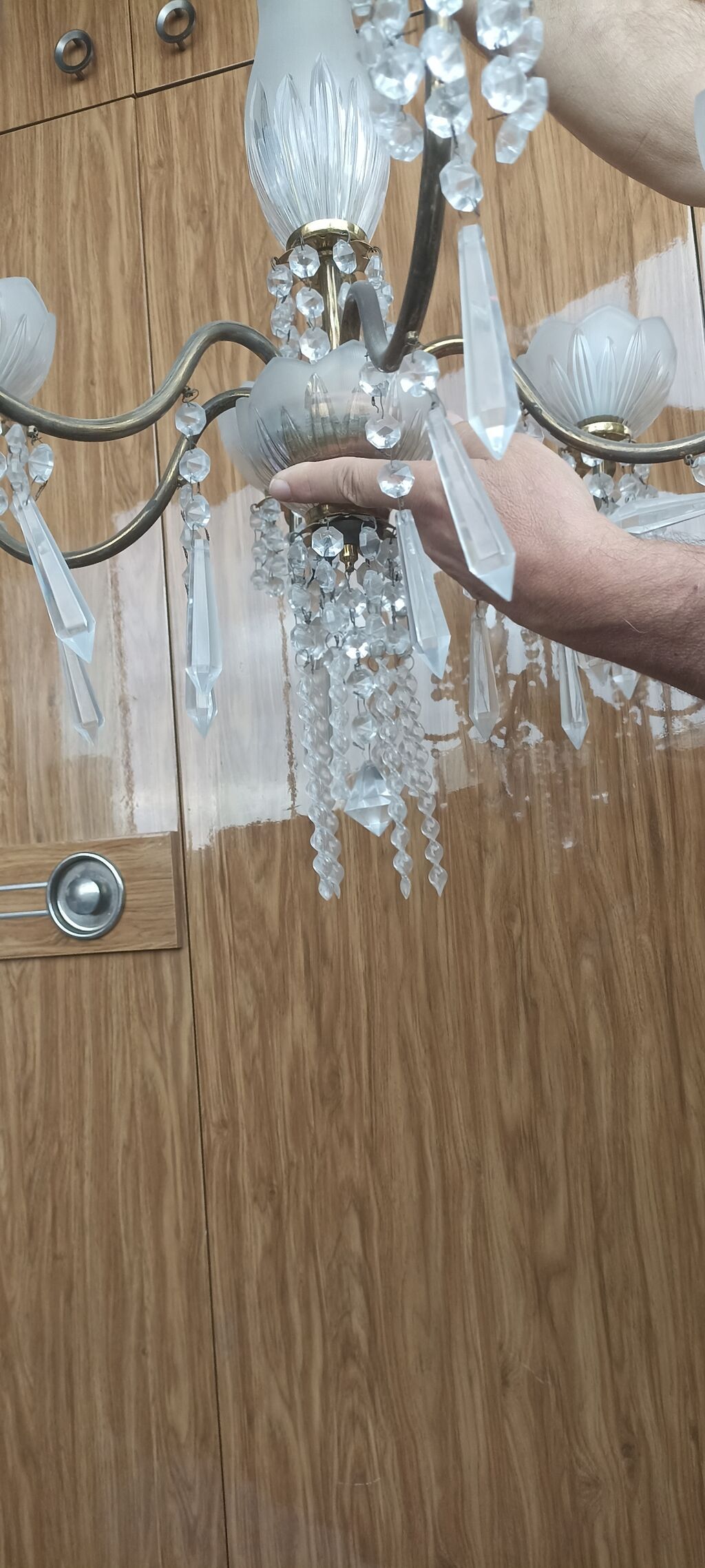 Çılçıraq, 6 lampa, Şüşə — İşıqlandırma, Bakı (3)