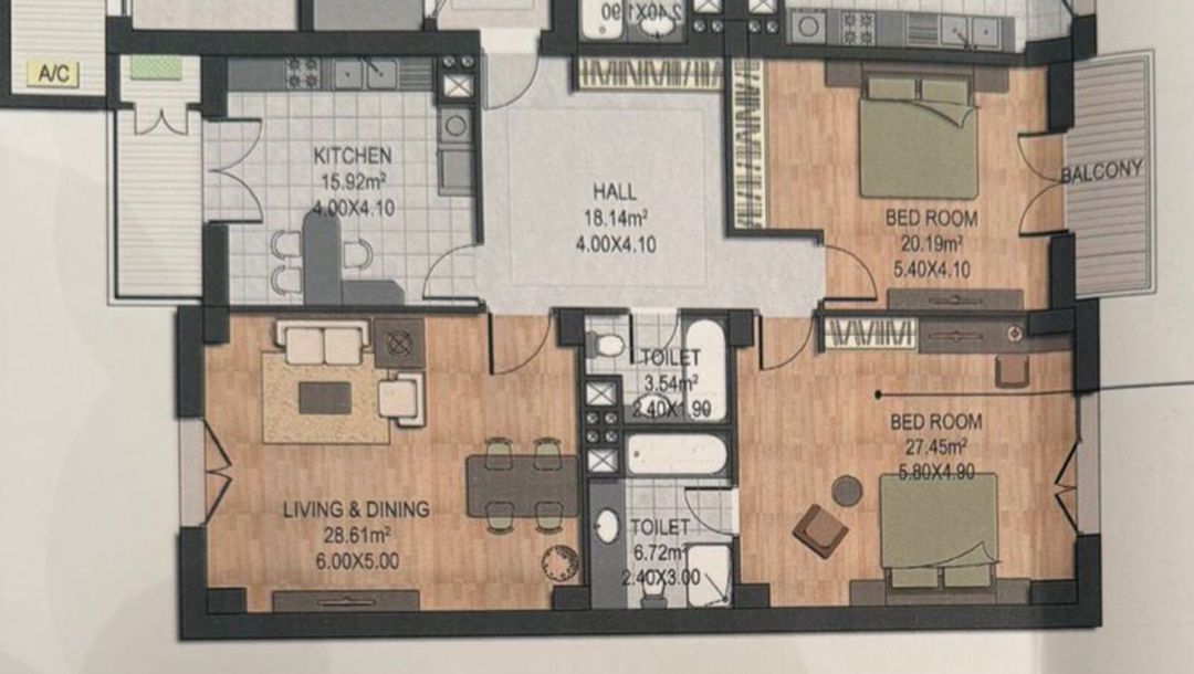 Satılır 3 otaqlı yeni tikili 140 m² — Mənzil, Bakı (6)