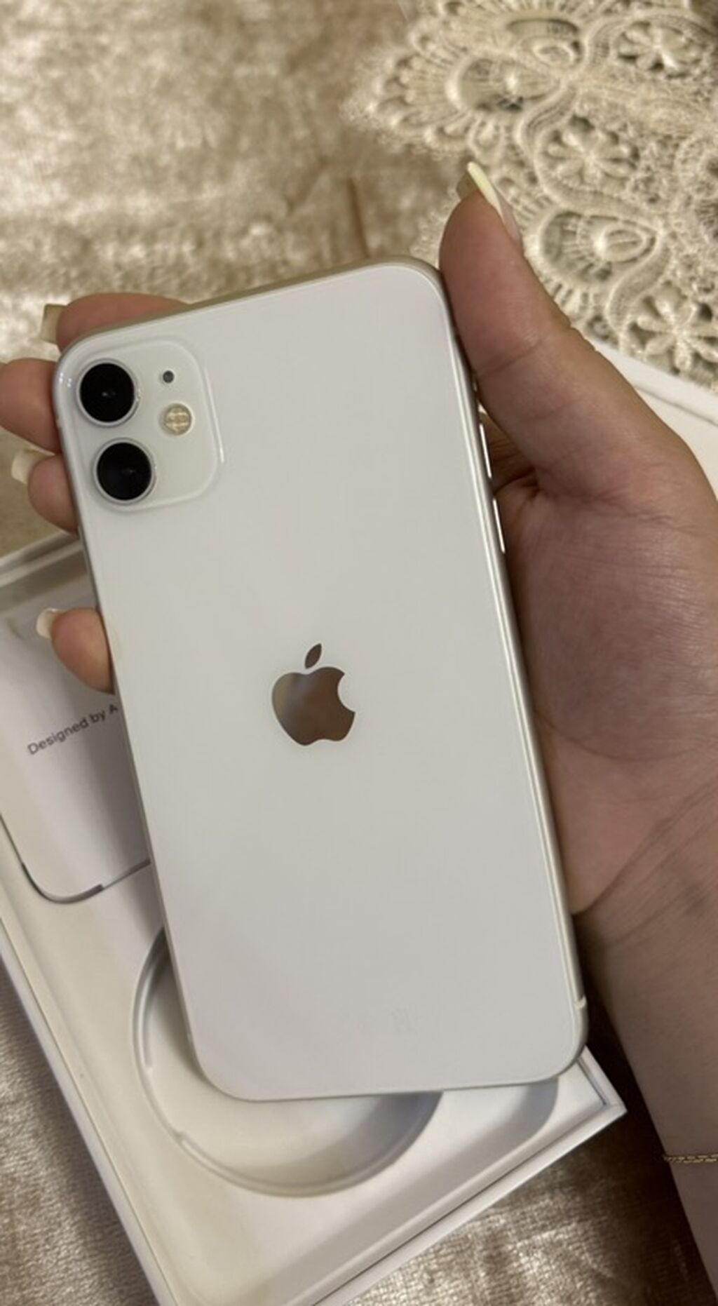 IPhone 11, Ağ, Face ID — Apple iPhone, Bakı (4)