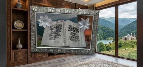 Divar üçün dekorativ tablo – “Açıq kitab” kompozisiyası - Dizayn — Digah