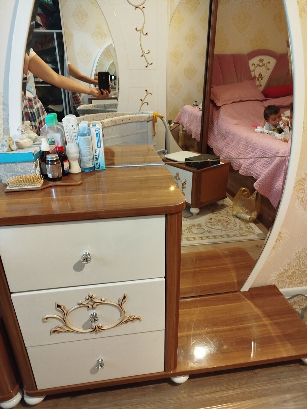 Komod 3sivirmeli,boyuk guzgulu — Mebel, Bakı (2)