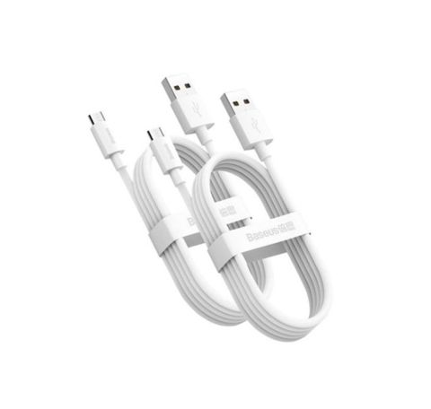 Baseus Usb↔mıcro Kabel 1.5M Sımple White Duo — Smartfon aksesuarları
