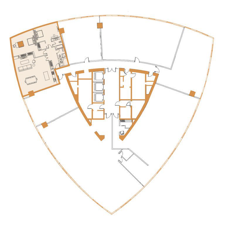 Satılır 2 otaqlı yeni tikili 172 m² — Mənzil, Bakı (5)