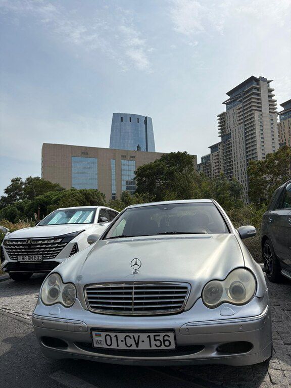 Mercedes C 200, 1.8 L, 2002 il, 365 000 km — Avtomobillər, Bakı (2)