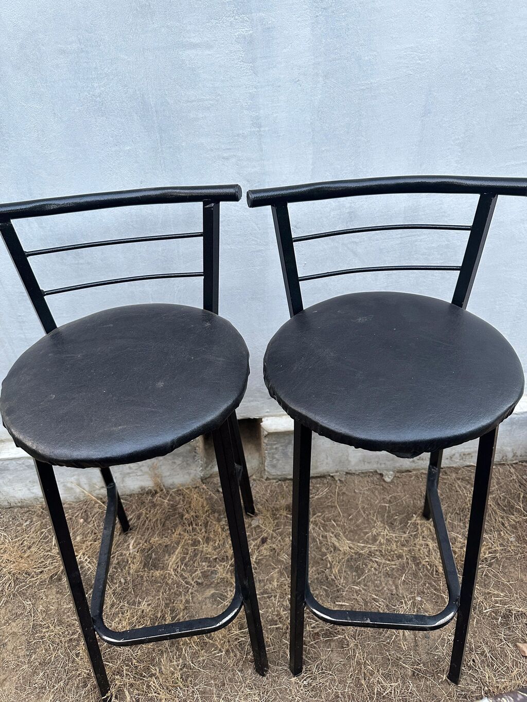 Metaldan bar tabureti dəsti (2 ədəd) 1Ay İşlenib Yeni Vəziyyetde — Mebel, Bakı (2)