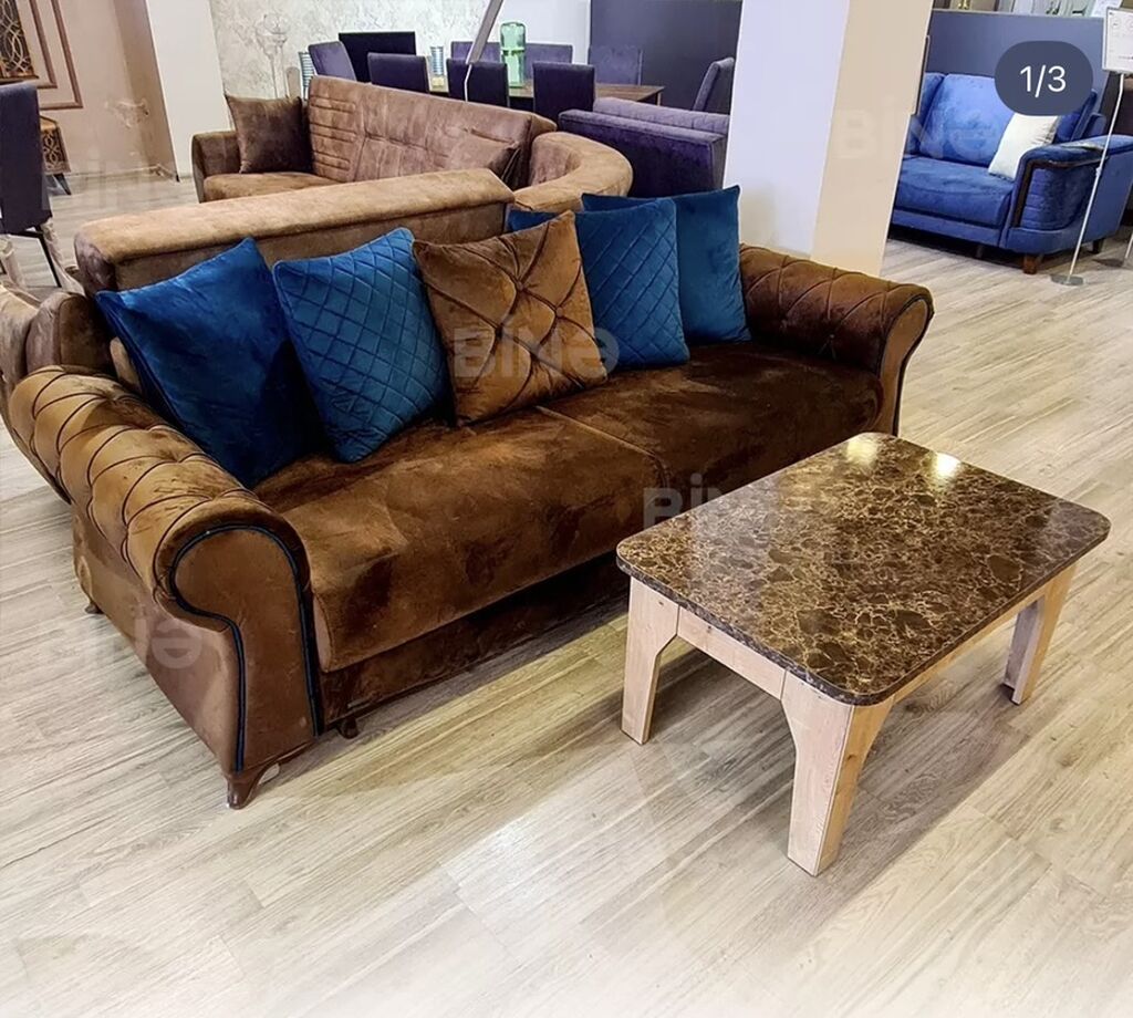 İşlənmiş, Klassik divan, Qonaq otağı üçün, Açılan — Mebel, Digah (2)