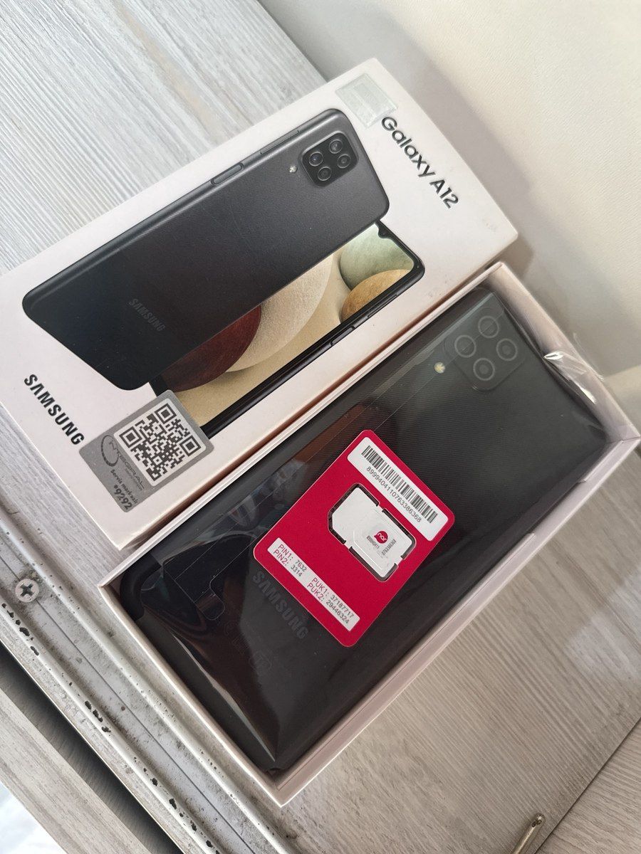 Samsung Galaxy A12 Black 32GB/3GB — Smartfonlar, Bakı (2)