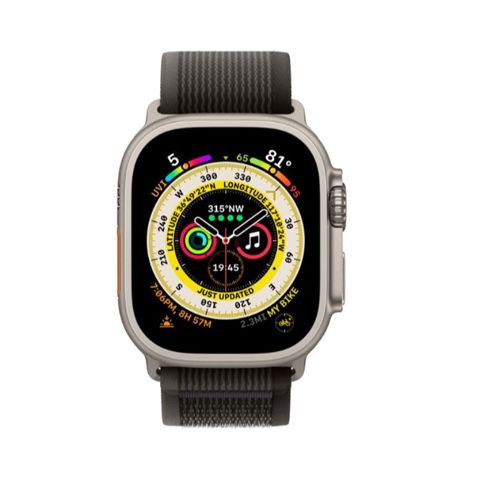 Apple Watch Ultra 49mm Titanium Case, Black / Gray Triail Loop Band (One Size) +Cellular MQFW3RB/A — Bakı
