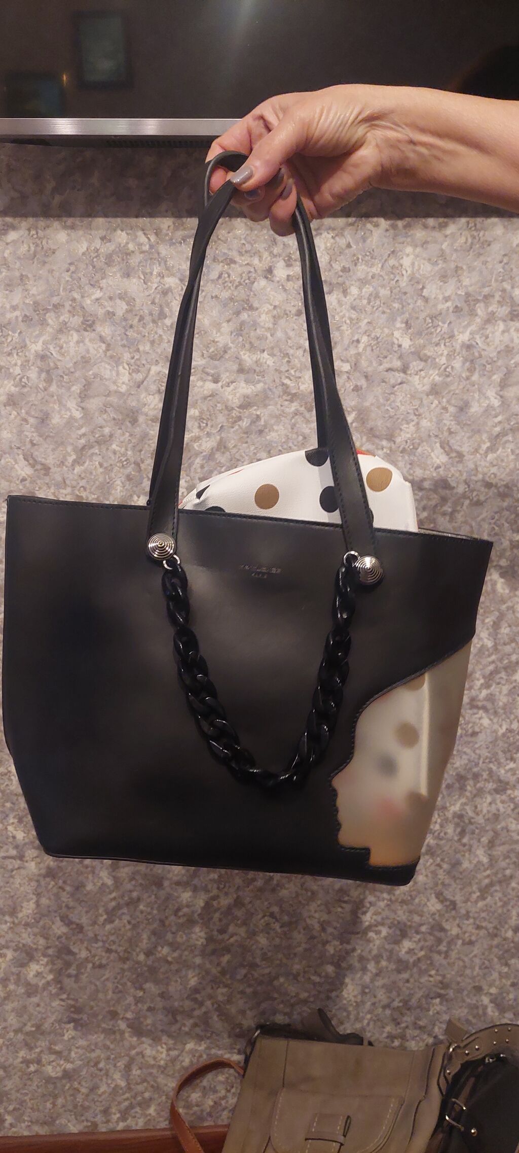 Qadınlar üçün çanta dəsti - Stil: şık qara tote çanta + — Çantalar, Bakı