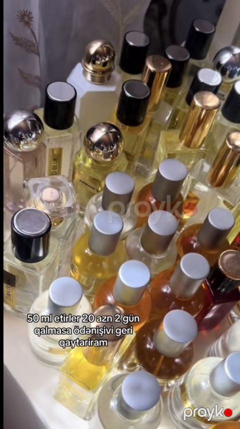 50 ml etir satışı - Həcm: 50 ml şüşə flakonlar - Qiymət: 20 AZN — Bakı