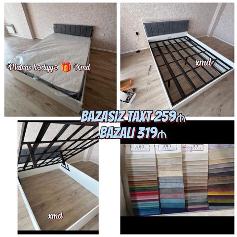 İkinəfərlik, Bazalı, Pulsuz matras, Siyirməsiz, Metal — Bakı
