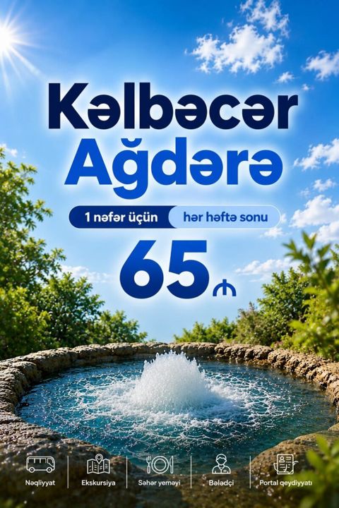 Kəlbəcər Ağd Suqovuşan turu — Bakı