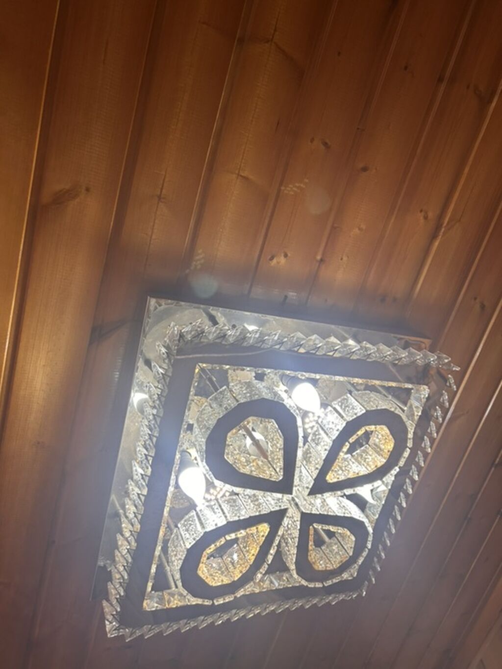 Çılçıraq, 4 lampa, Xrustal — İşıqlandırma, Lənkəran (3)