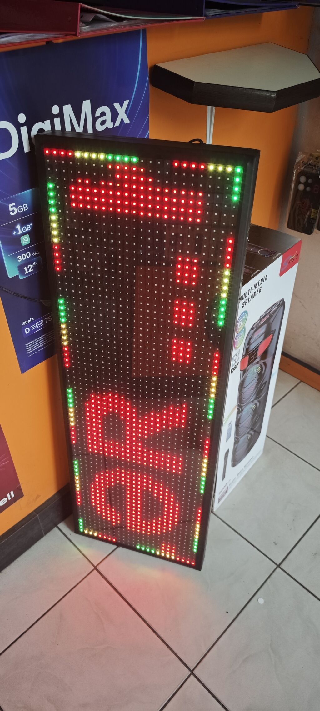 Rəngli LED reklam lövhəsi Led reklam lovhesin olcusu 100 x 35 wifi le — Biznes və avadanlıq, Gəncə (3)
