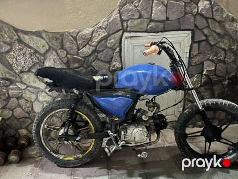 Özəlləşdirilmiş kiçik motosiklet/proyekt baza - Rəng: mavi (benzin