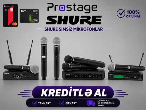 Shure simsiz mikrofonlar — Bakı