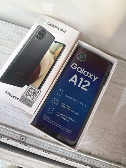 Samsung Galaxy A12 Black 32GB/3GB — Bakı