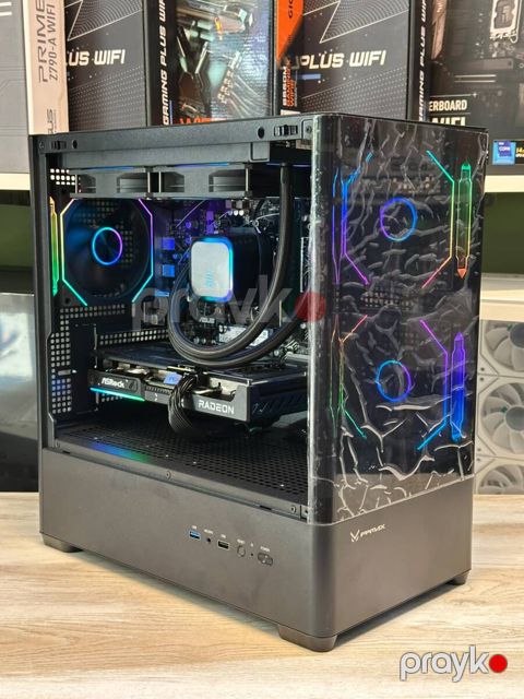Gaming PC Ryzen 5 7500F 5.00 ghz RTX 5060 8GB SSD 1TB NVMe M.2 RAM 16GB DDR5 — Bakı