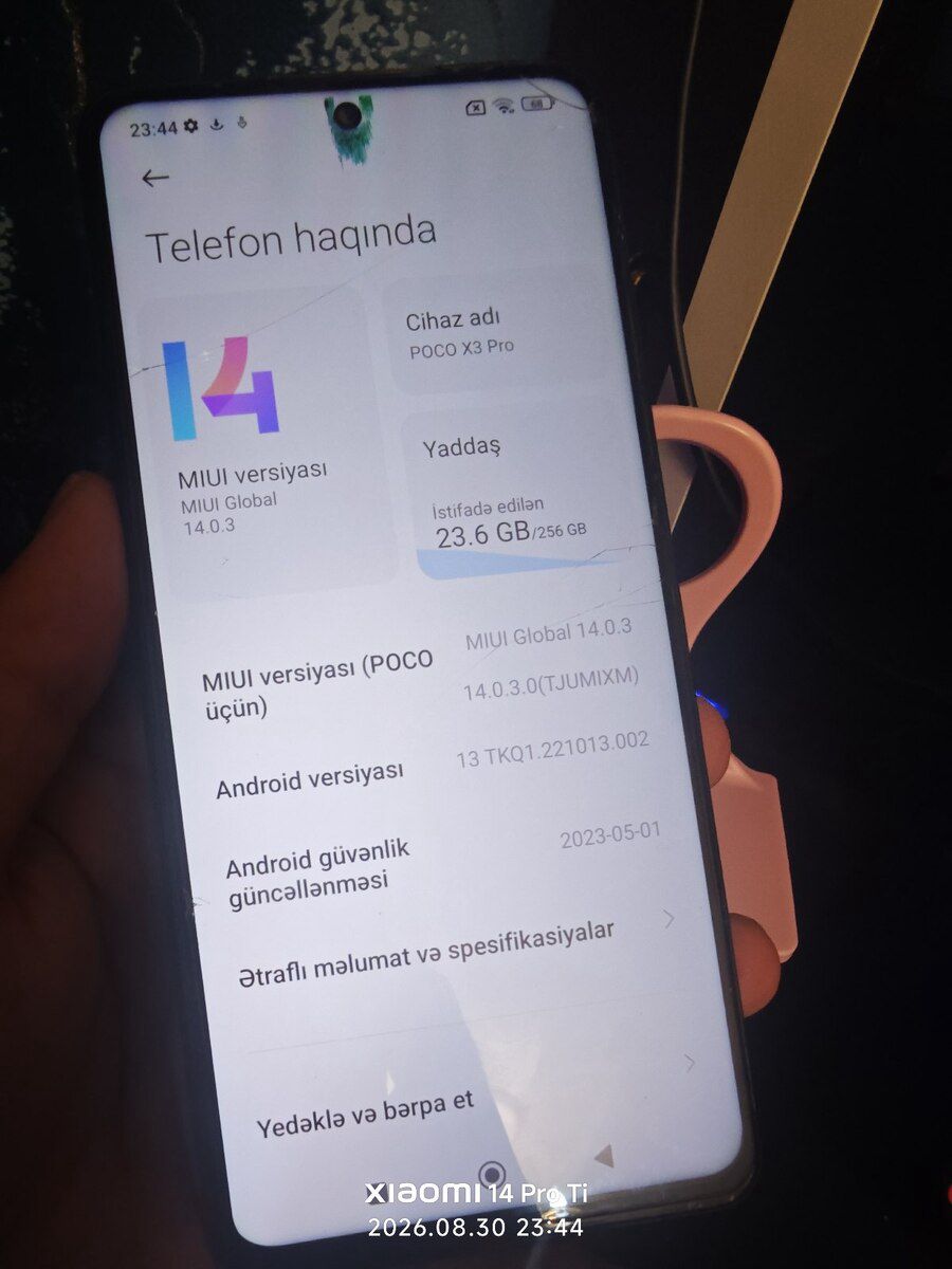 Xiaomi Poco X3 Pro Frost Blue 256GB/8GB — Smartfonlar, Bakı (2)