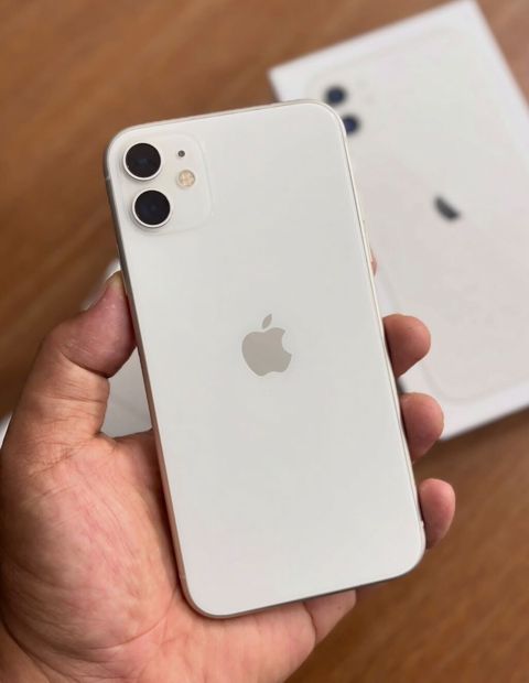 IPhone 11, 128 GB, Ağ, Zəmanət, Simsiz şarj, Face ID — Digah