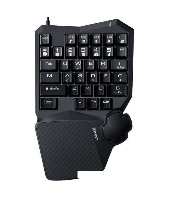 Baseus Game Keyboard One-Handed Gamo GK01 Black — Smartfon aksesuarları, Bakı