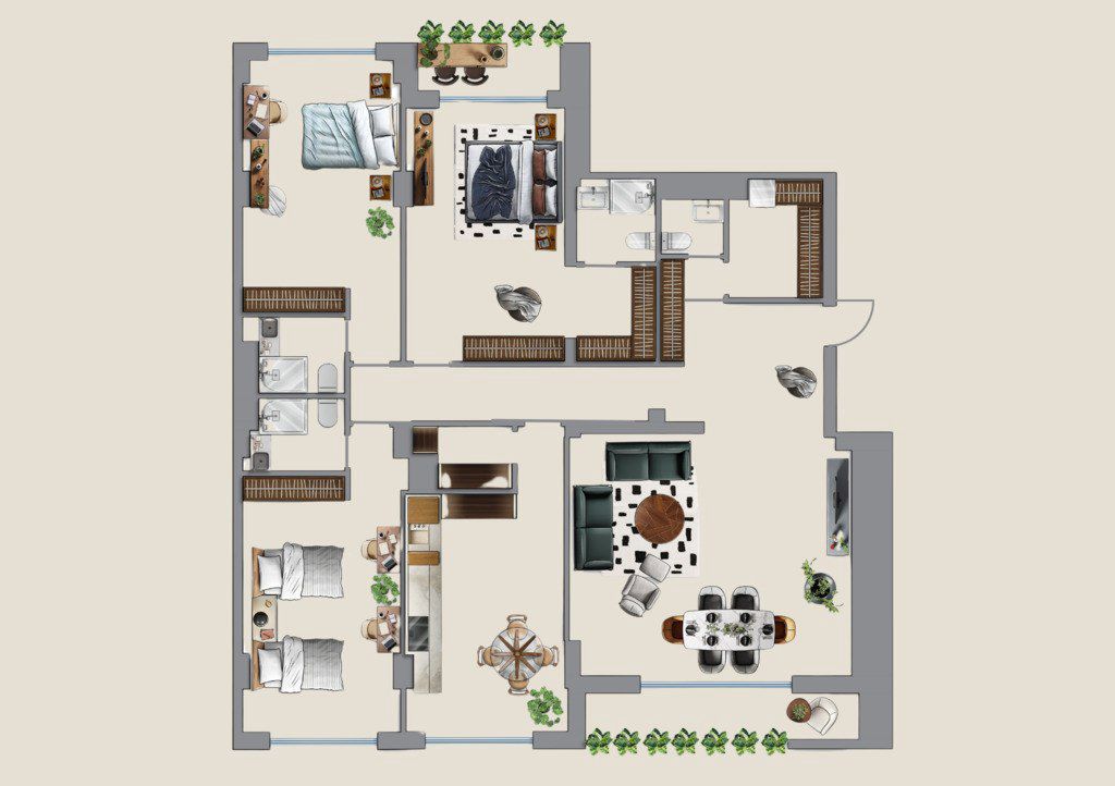 Satılır 4 otaqlı yeni tikili 255 m² — Mənzil, Bakı (2)