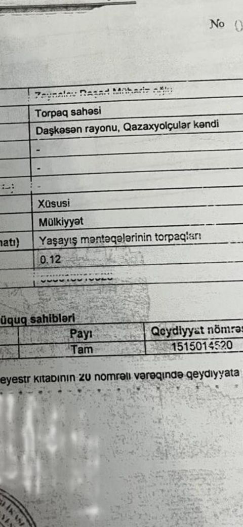 Tikinti, Kupça (Çıxarış) — Daşkəsən