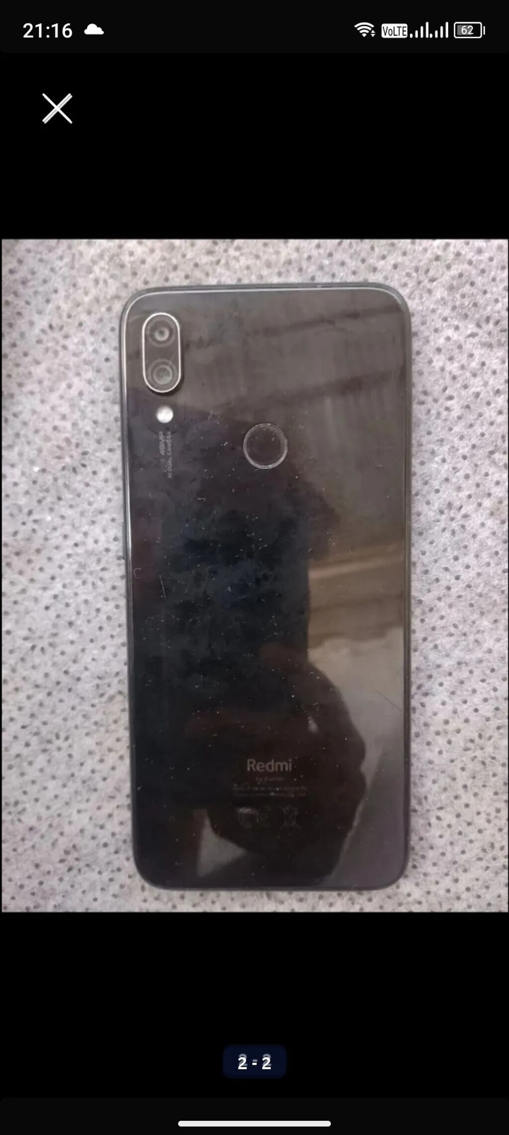 Redmi Note 7, 128 GB, rəng - Qara — Elektronika, Gəncə (2)