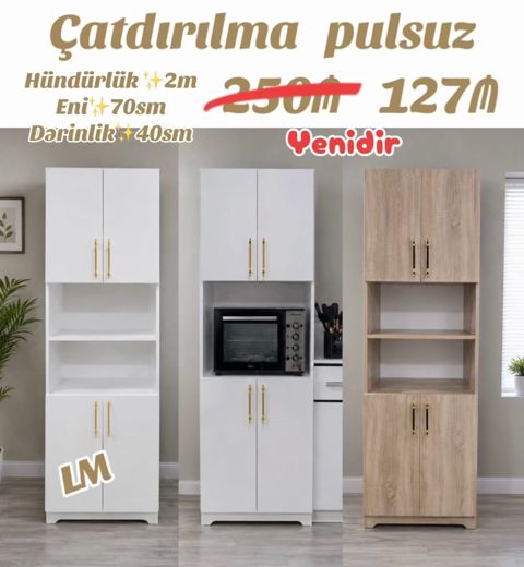 Dolablar təmiz laminatla Qiymət 127₼ Təhvil qısa zamanda — Bakı