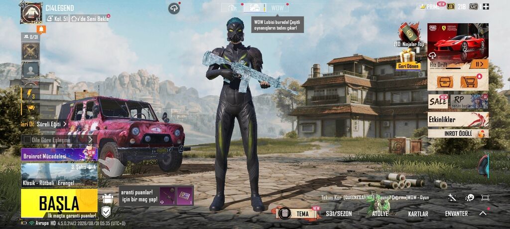 Pubg Mobile hesabı – nadir “Buz Diyarı – M416 (Sv. 6)” + premium — Digər, Bakı (5)