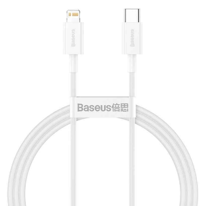 Baseus Type-c↔ıp Kabel 1M Superıor 20W White — Smartfon aksesuarları, Bakı
