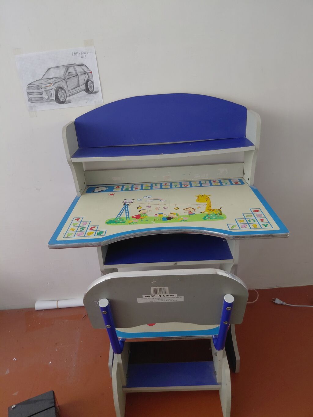Uşaq üçün masa və stul dəsti Uşaq üçün yazı masası və stul dəsti yeni — Mebel, Bakı (2)