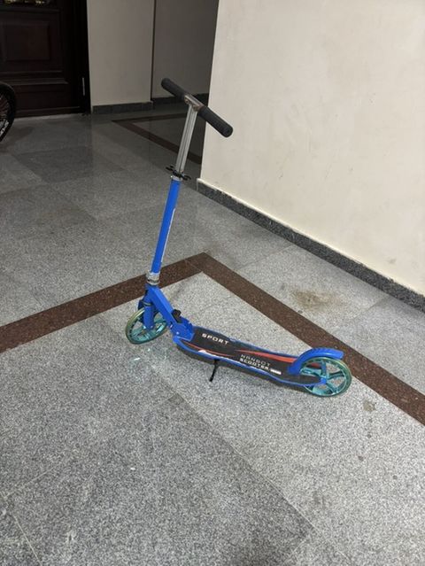 Uşaq skuteri – Sport Nnbot Scooter - Rəng: mavi-gümüş detallı, qara — Bakı