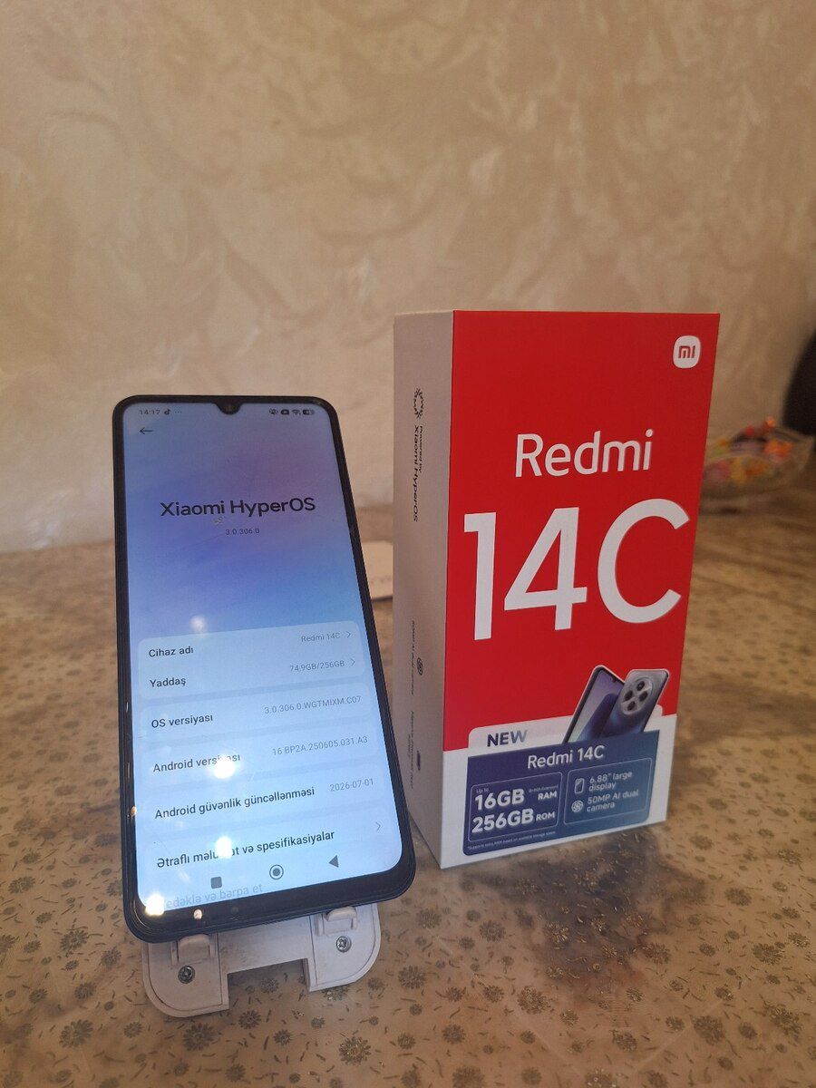 Xiaomi Redmi 14C Starry Blue 256GB/8GB — Smartfonlar, Bakı