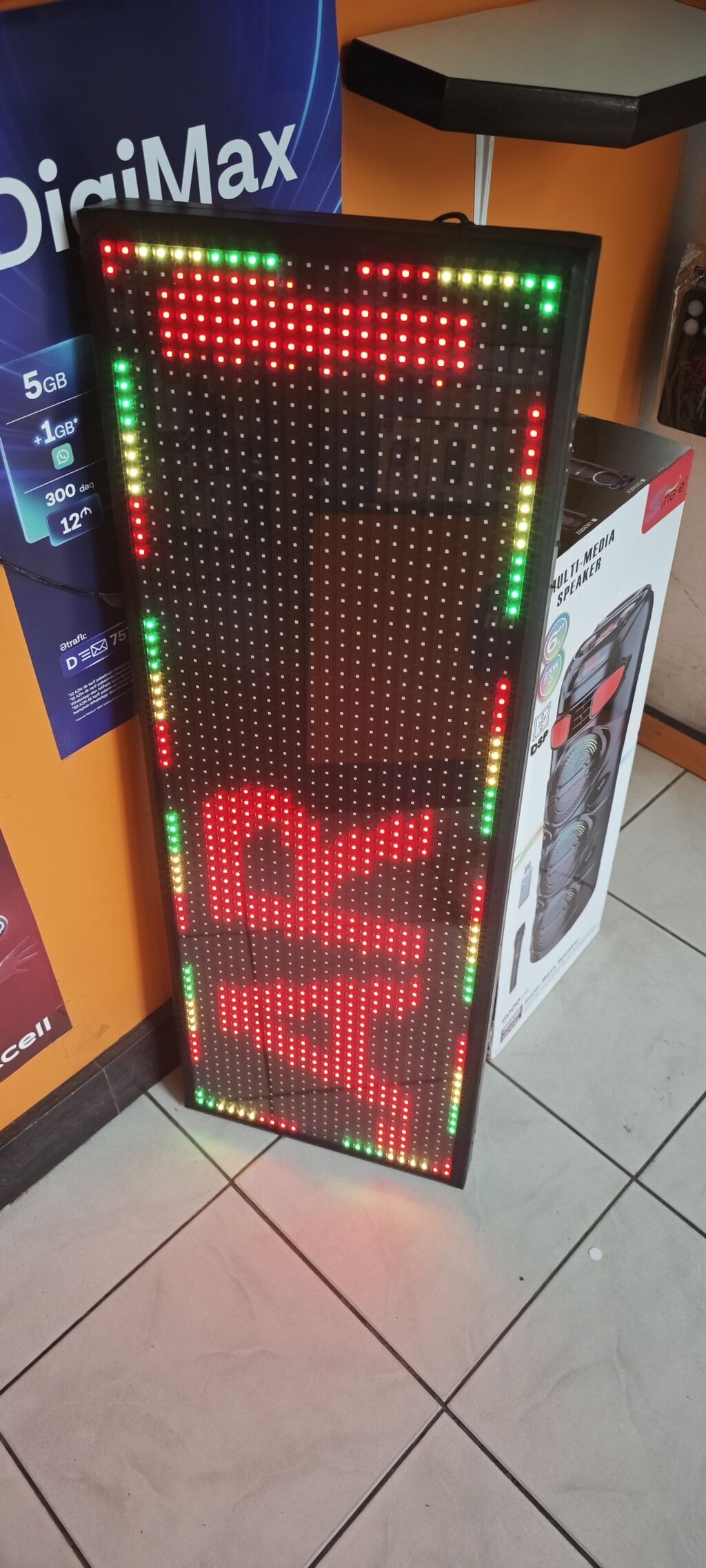 Rəngli LED reklam lövhəsi Led reklam lovhesin olcusu 100 x 35 wifi le — Biznes və avadanlıq, Gəncə (2)