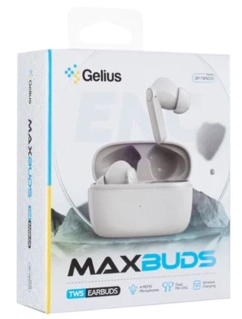 Bluetooth qulaqlıq Gelius MaxBuds GP-TWS025 Stereo White — Bakı