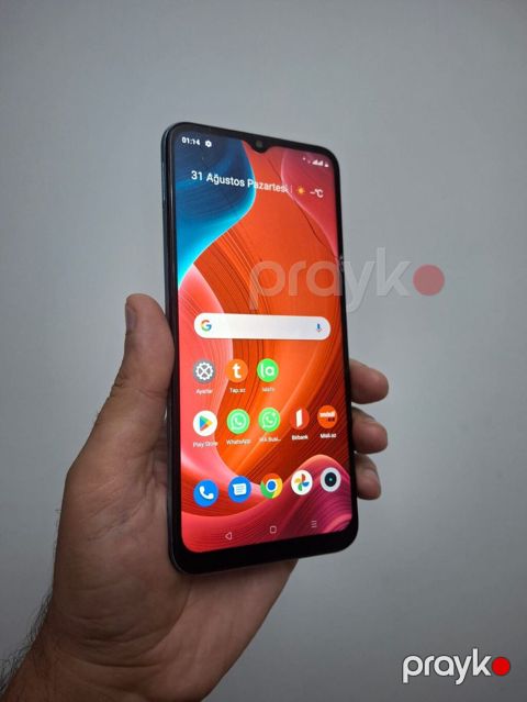 Realme C21Y, 64 GB, rəng - Göy, Qırıq — Masazır