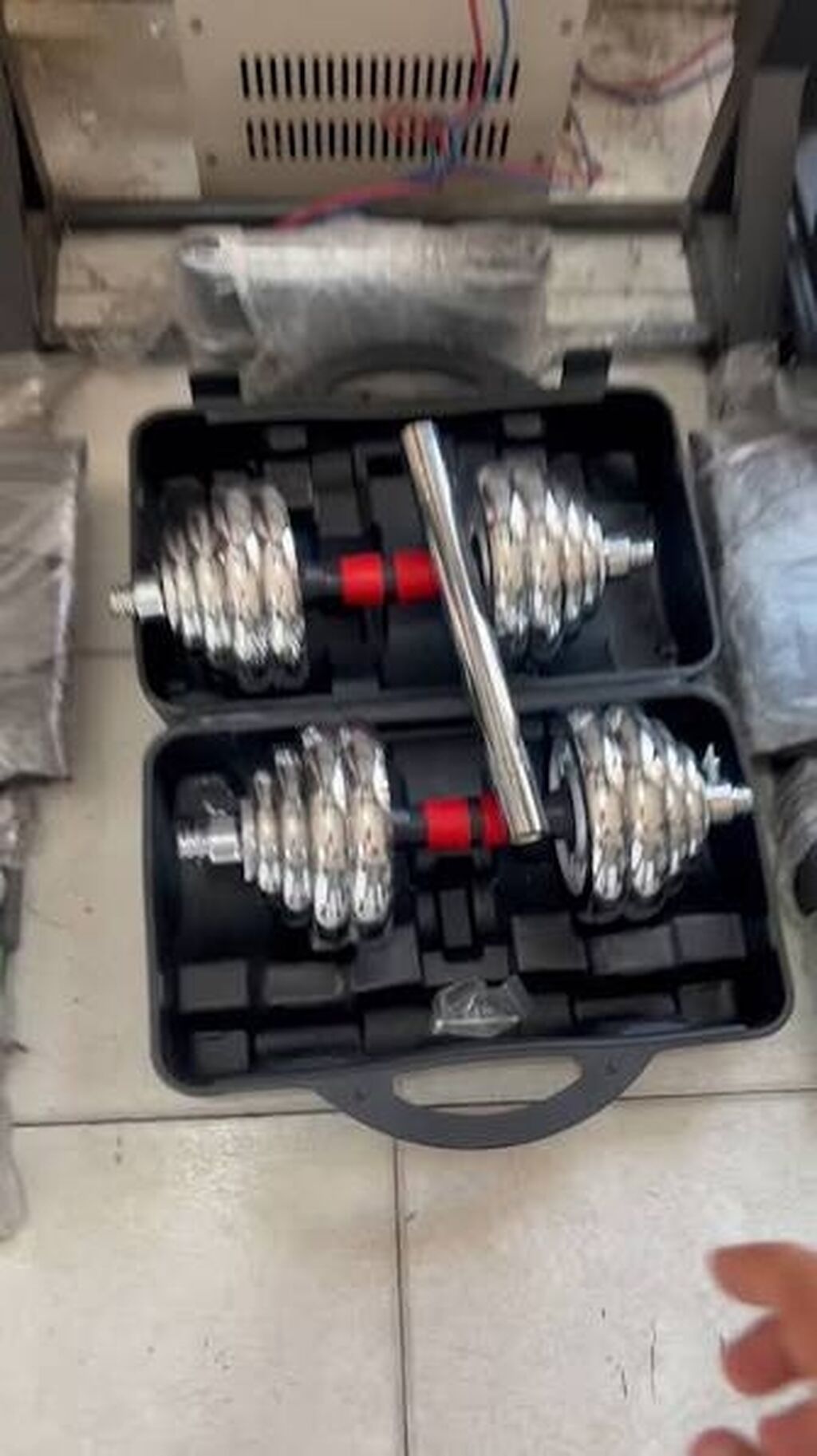Məhsul: York Fitness 30 kq Chrome Dumbbell Set - Xrom örtüklü dəmir — İdman və istirahət, Bakı (2)