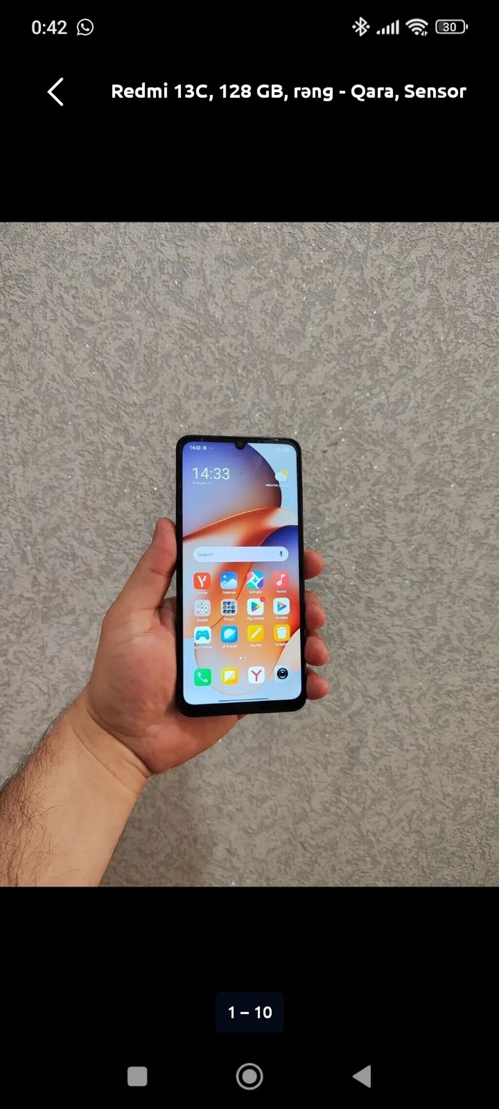 Redmi 13C, 256 GB, rəng - Qara, Sensor — Elektronika, Astara (3)