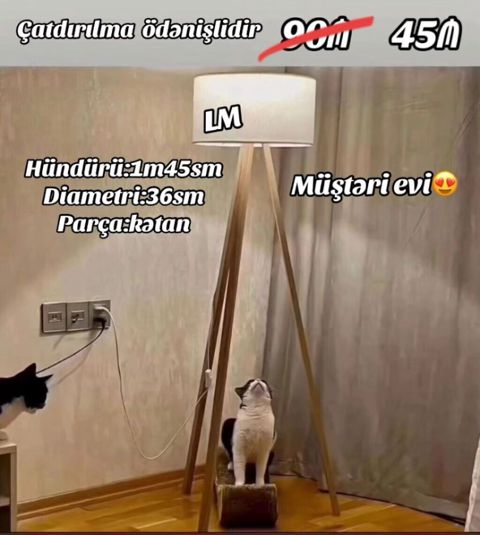 Yeni lampalar Torşer Qiymət 45₼ Ölçü:hün 1m45smxdiametri36sm — Bakı