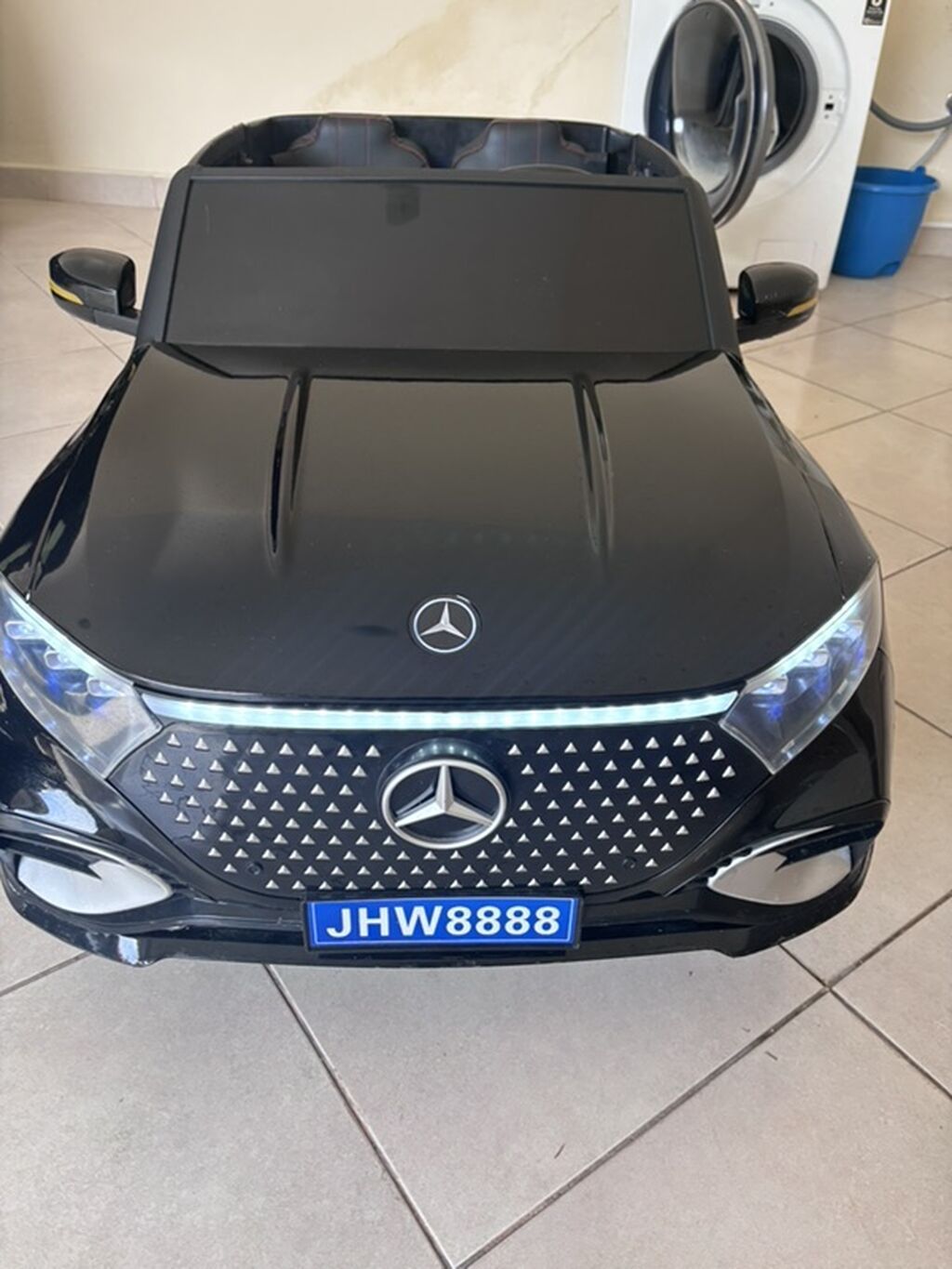 Uşaq elektrik maşını – Mercedes üslublu, JHW8888 nömrə paneli ilə — Uşaq avtomobilləri, Digah (5)